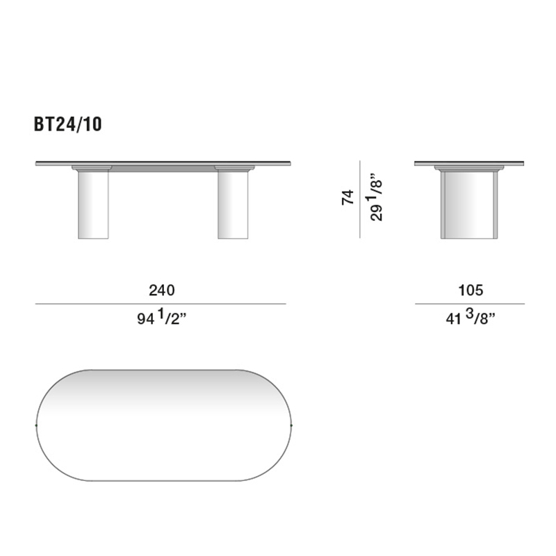 Дизайнерский рабочий стол из металла BLEVIO Table в Краснодаре