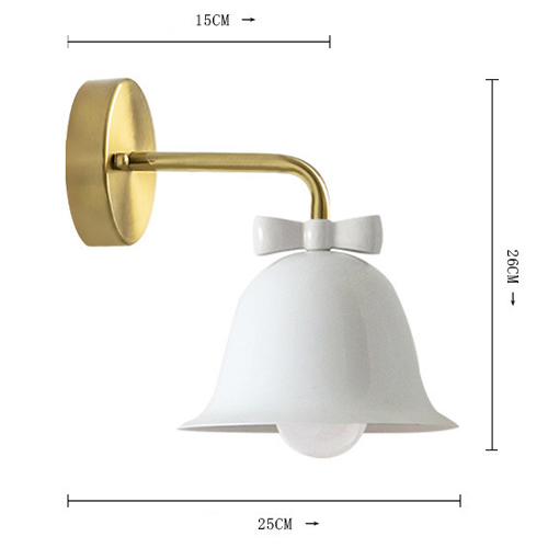 Бра Колокольчик Bell with Bow White Wall Lamp Белый в Краснодаре