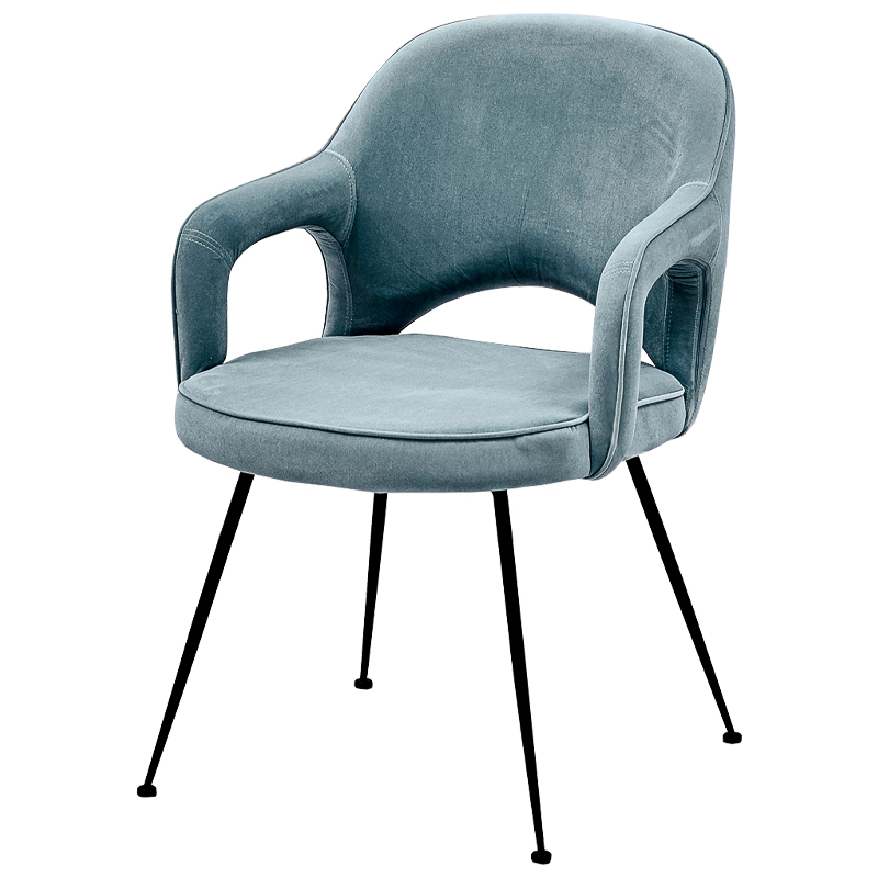 Стул Taube Stool Pastel Blue Голубой пастельный Черный в Краснодаре | Loft Concept 