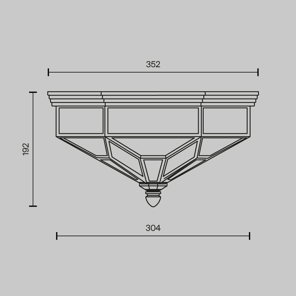 Потолочный светильник Zeil E27X3 в Краснодаре