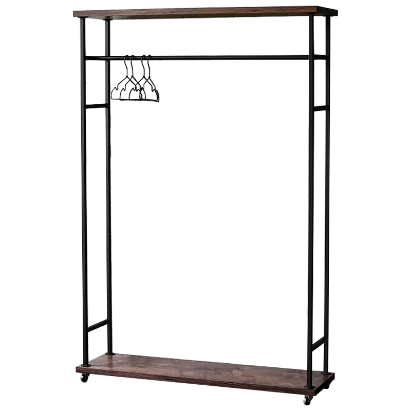 Рейл Lowery Brown Industrial Metal Rust Clothes Rail Черный Коричневый в Краснодаре | Loft Concept 