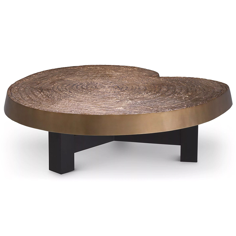 Кофейный стол Eichholtz Coffee Table Anabelle Черный Золотой в Краснодаре | Loft Concept 