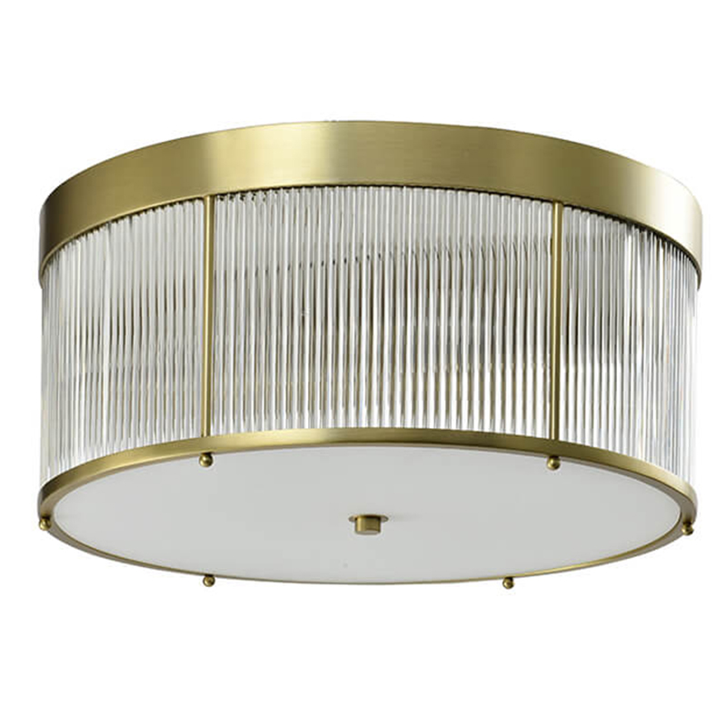 Потолочный светильник Caleb Brass Ceiling Lamp Латунь Прозрачный (Transparent) в Краснодаре | Loft Concept 