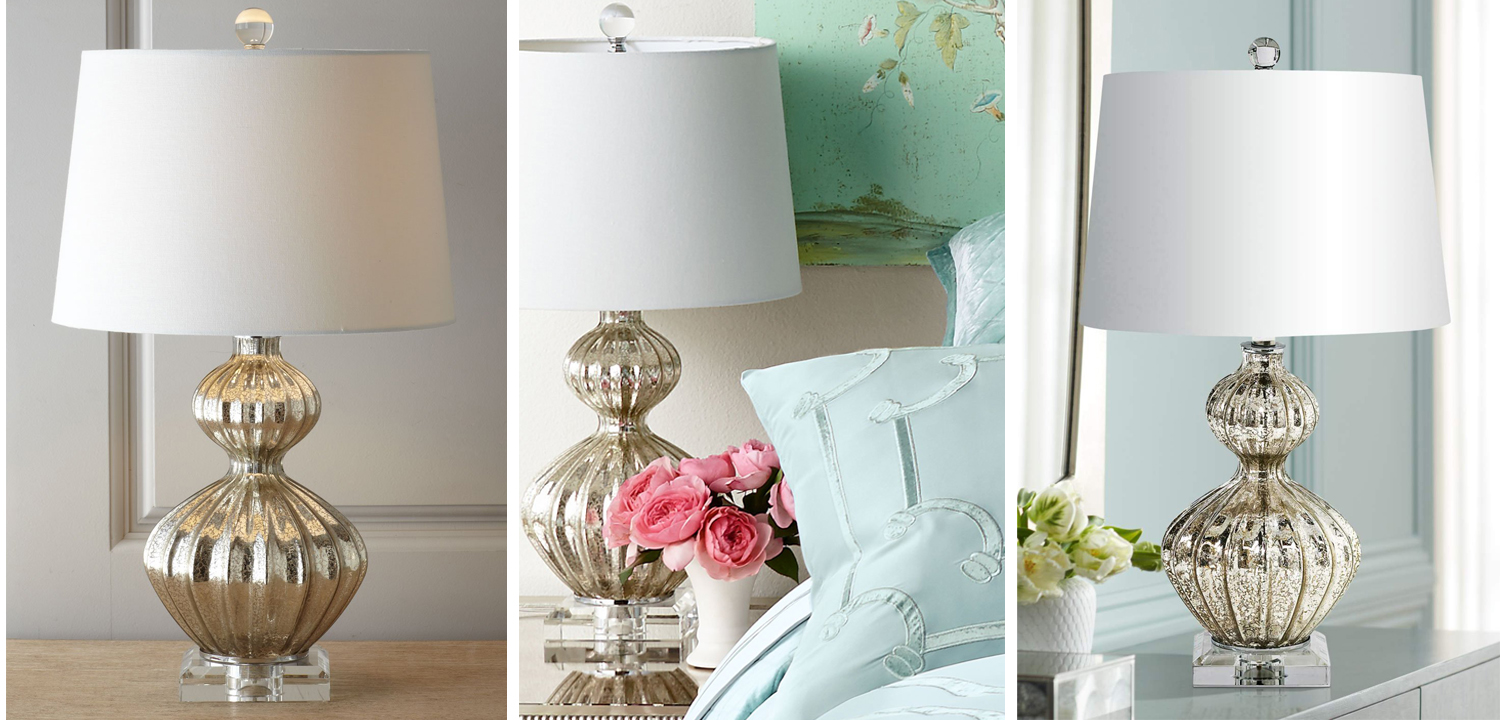 Настольная лампа Loraine Silver Table lamp - фото