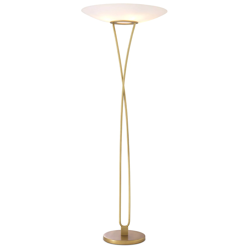 Товар Eichholtz Floor Lamp Laila Латунь Белый в Краснодаре | Loft Concept 