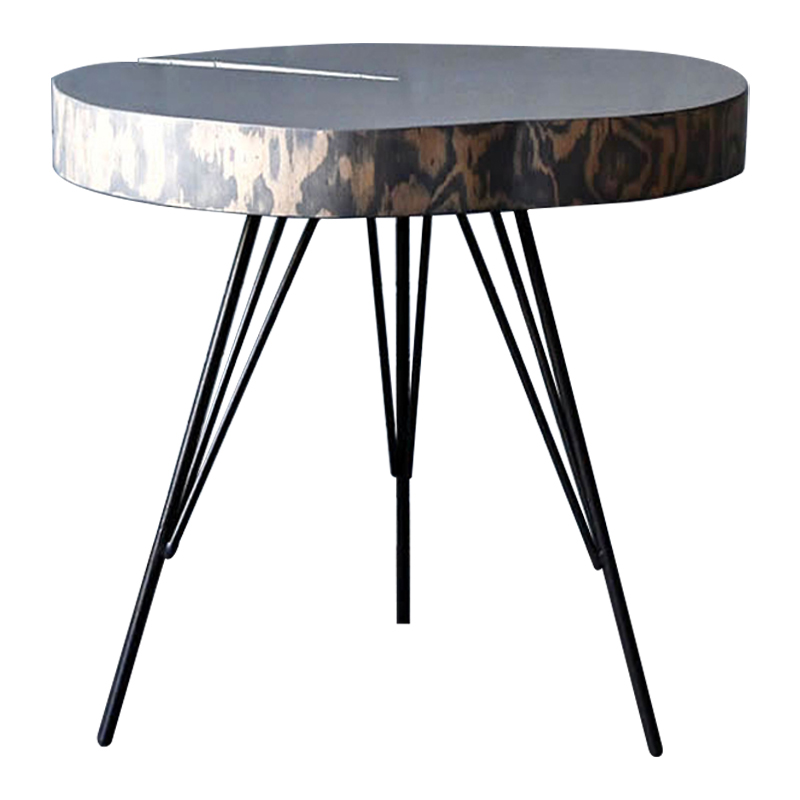 Кофейный стол Farley Industrial Metal Rust Coffee Table Дерево Серый Черный в Краснодаре | Loft Concept 