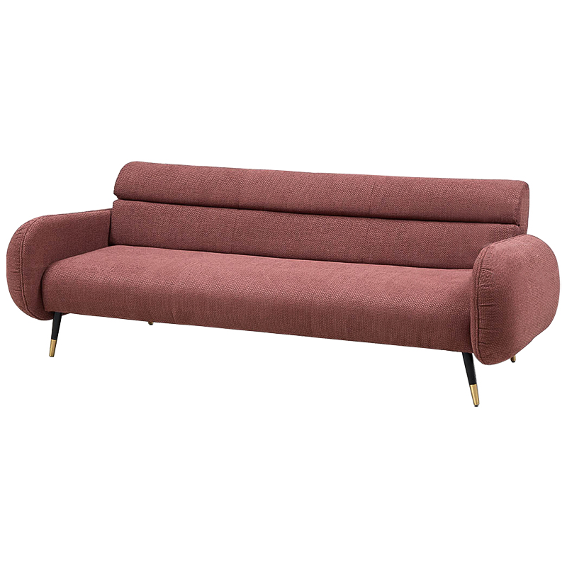 Диван Hebert Sofa Red L Красный Красный Черный Латунь в Краснодаре | Loft Concept 