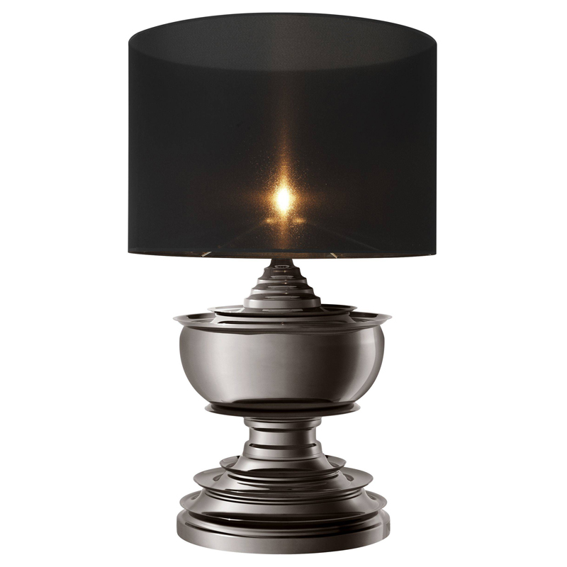 Настольная лампа Eichholtz Table Lamp Pagoda Black nickel Темный никель Черный в Краснодаре | Loft Concept 