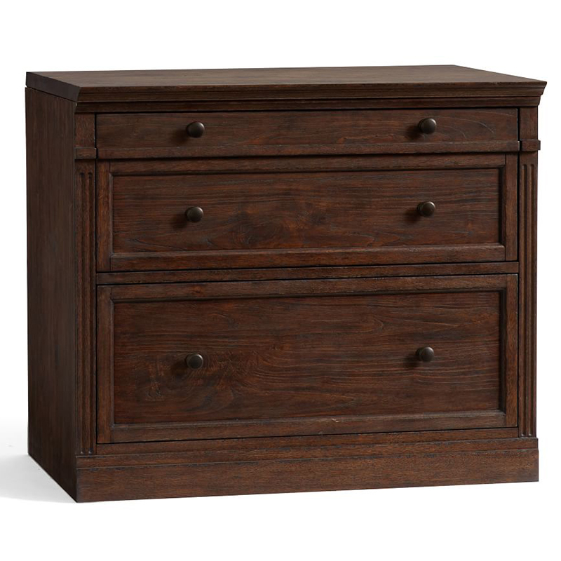 Комод с двумя ящиками Benjamin Chest of 2 Drawers Бежево-серый Белый Коричневый Черный в Краснодаре | Loft Concept 