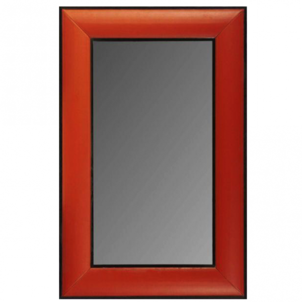 Зеркало настенное Leather Lux Mirror Square Red Красный в Краснодаре | Loft Concept 