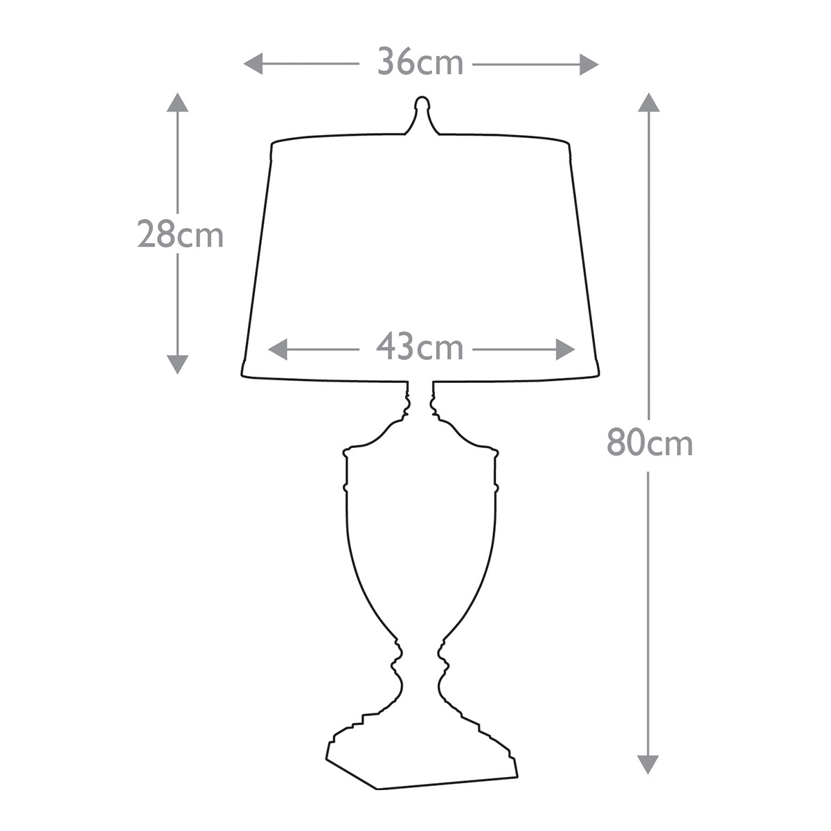 Настольная лампа со тканевым абажуром и прозрачным ребристым стеклянным основанием Quoizel в Краснодаре