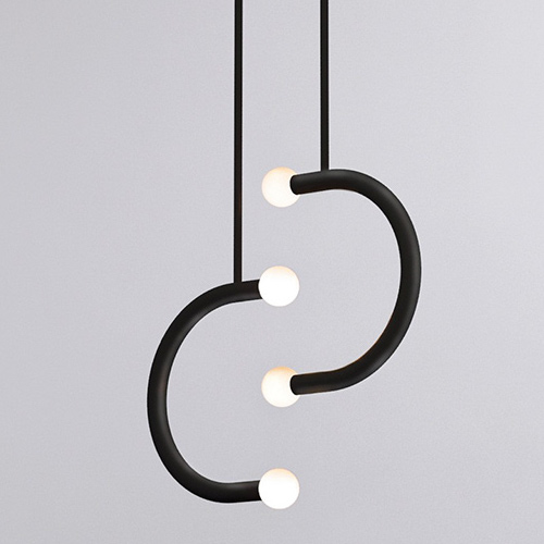 Подвесной светильник Bower Studios Double Pendant C Lights Черный в Краснодаре | Loft Concept 