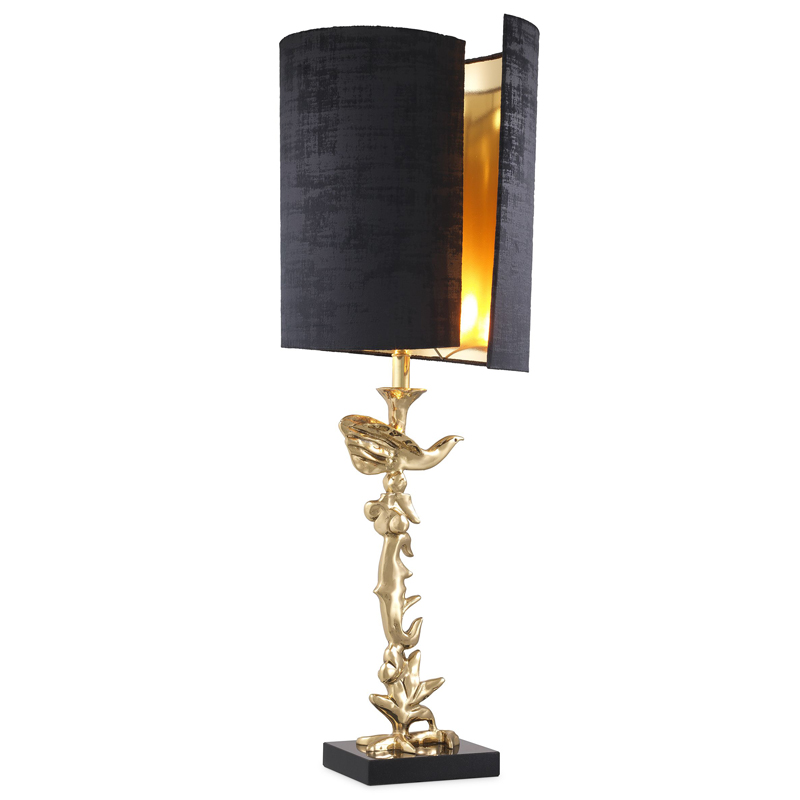 Настольная лампа Eichholtz Table Lamp Aras Латунь Черный в Краснодаре | Loft Concept 