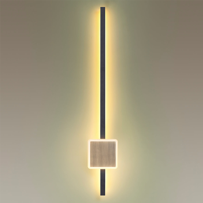 Бра Barrette Square Sconce 70 Черный Античная Бронза в Краснодаре | Loft Concept 