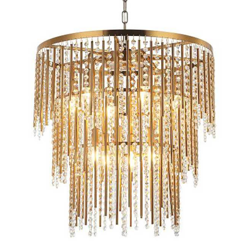 Люстра Crystal Wind Chimes Bronze Chandelier Бронза Прозрачный в Краснодаре | Loft Concept 