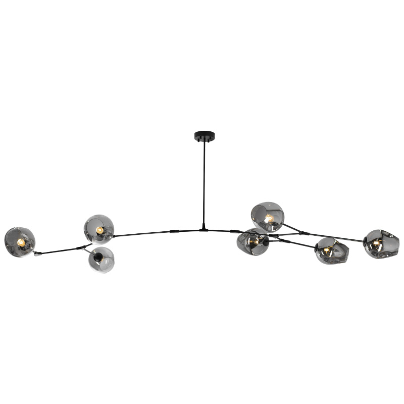 Люстра Branching Bubble Chandelier 7 Black Черный Серый в Краснодаре | Loft Concept 