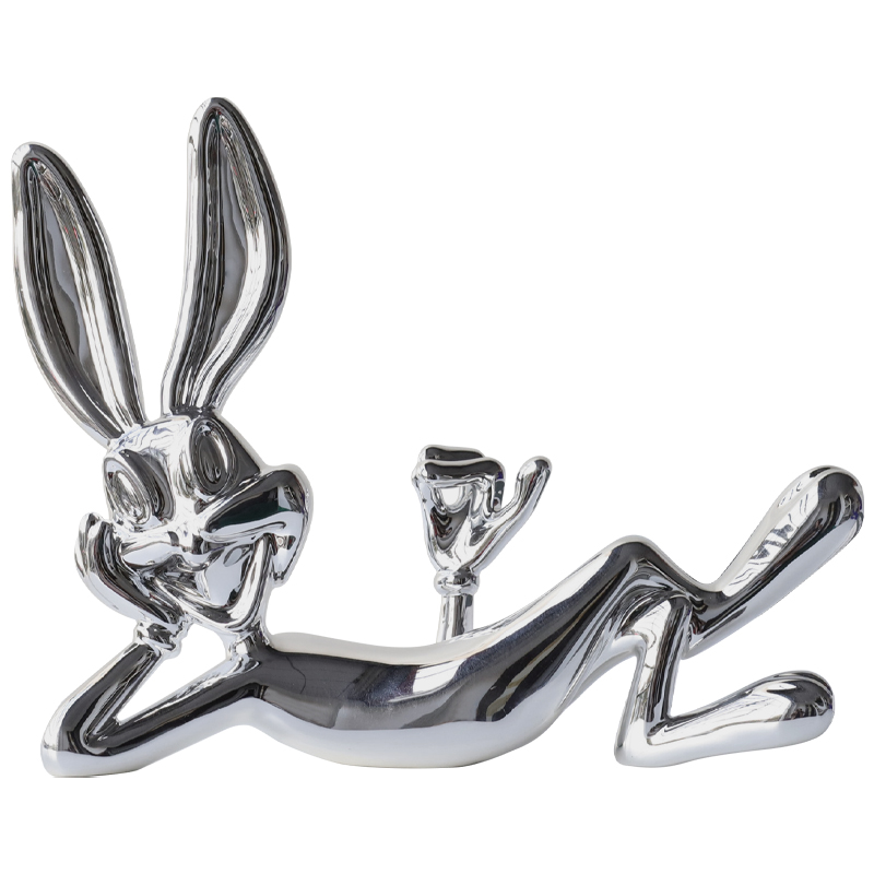 Декоративная статуэтка Bugs Bunny Silver Серебряный в Краснодаре | Loft Concept 