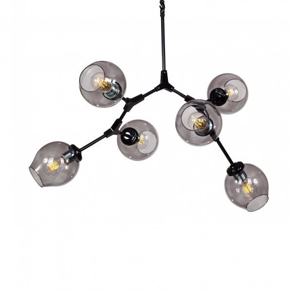 Люстра Branching Bubble Chandelier 6 Black Черный в Краснодаре | Loft Concept 