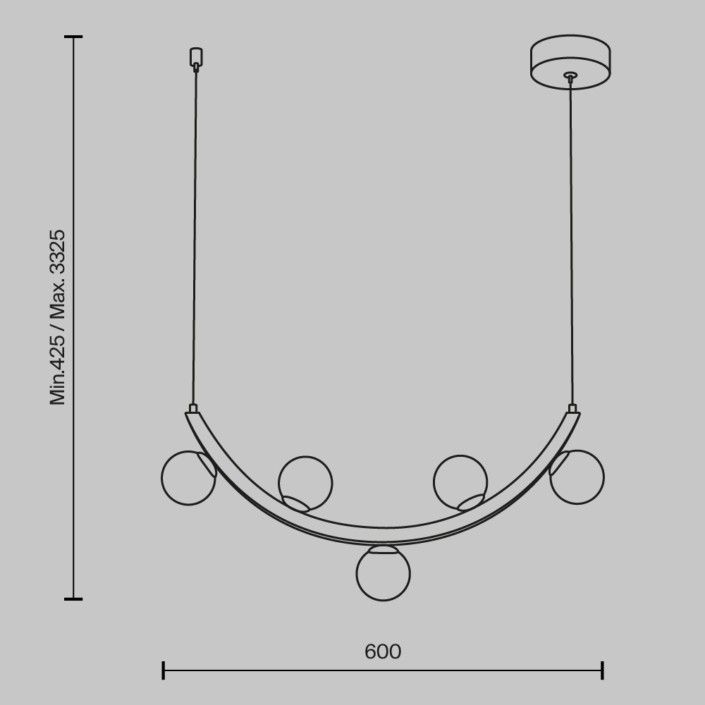 Люстра подвесная Ambre 3000К 12Вт в Краснодаре