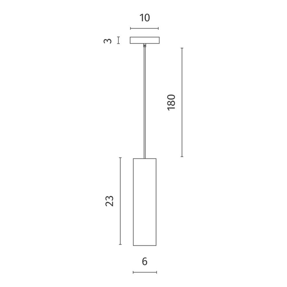 Подвесной светильник в форме цилиндра Douro Light белый мрамор в Краснодаре