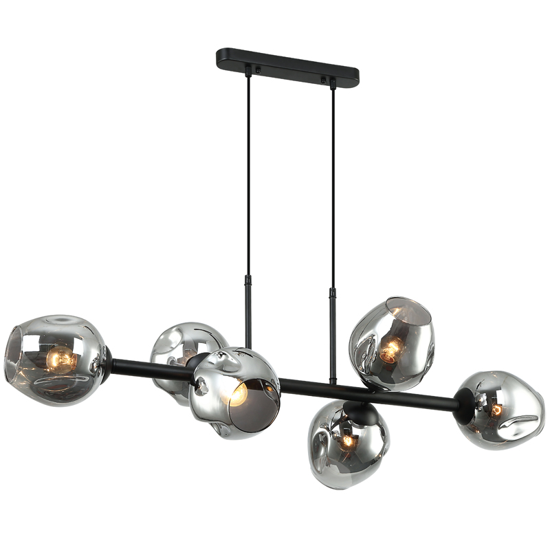 Люстра Branching Bubble Chandelier Line Gray Черный Серый (Gray) в Краснодаре | Loft Concept 