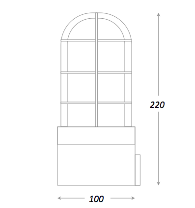 Настольная лампа Steampunk Cage Glass Edison Table lamp в Краснодаре