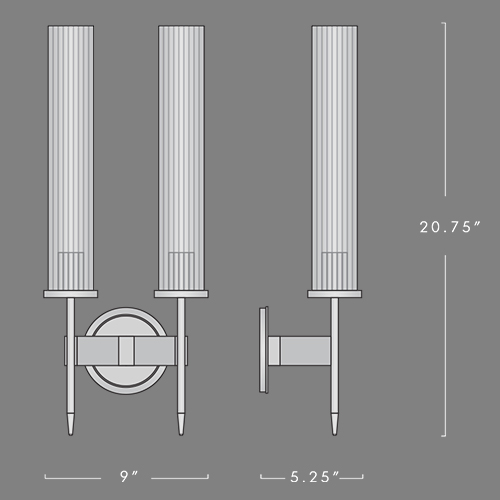 Бра Jonathan Browning ALOUETTE DOUBLE SCONCE в Краснодаре