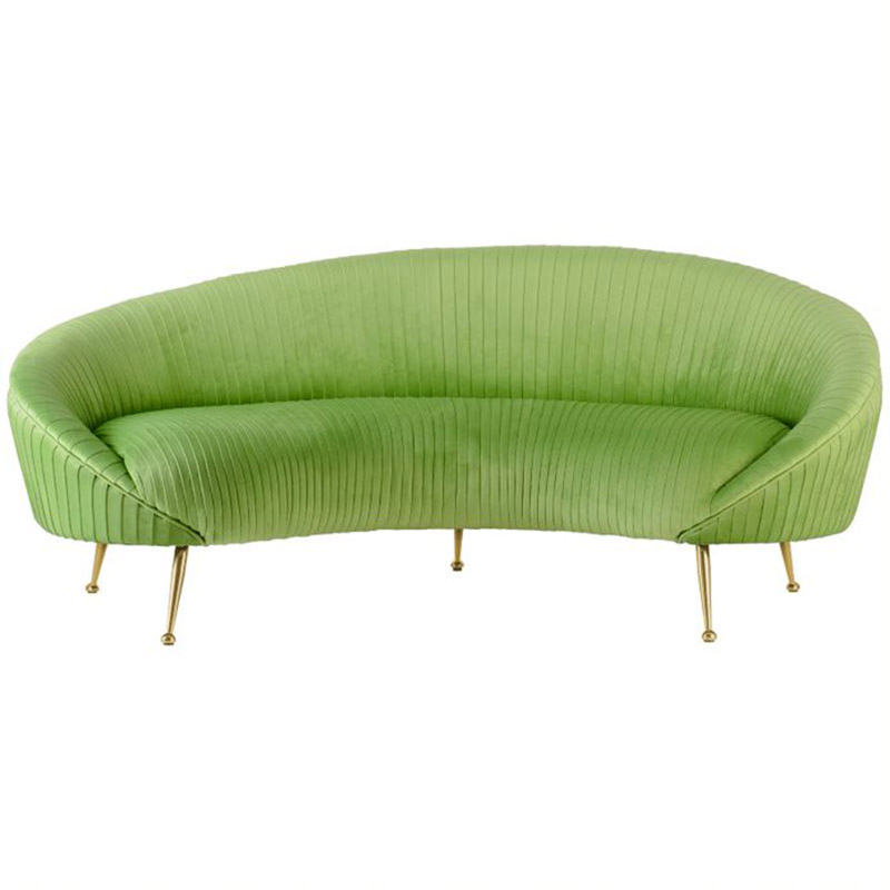 Диван Pebernat Lounge Sofa green Золотой Зеленый смок Прозрачный зеленый в Краснодаре | Loft Concept 