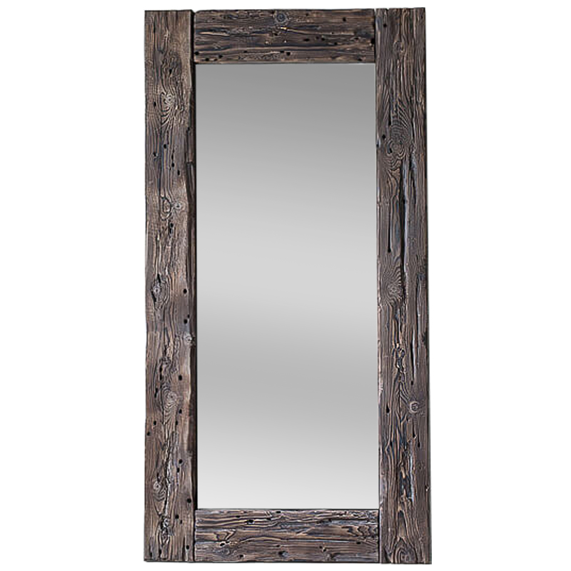 Зеркало Aged Wood Mirror Коричневый винтаж в Краснодаре | Loft Concept 