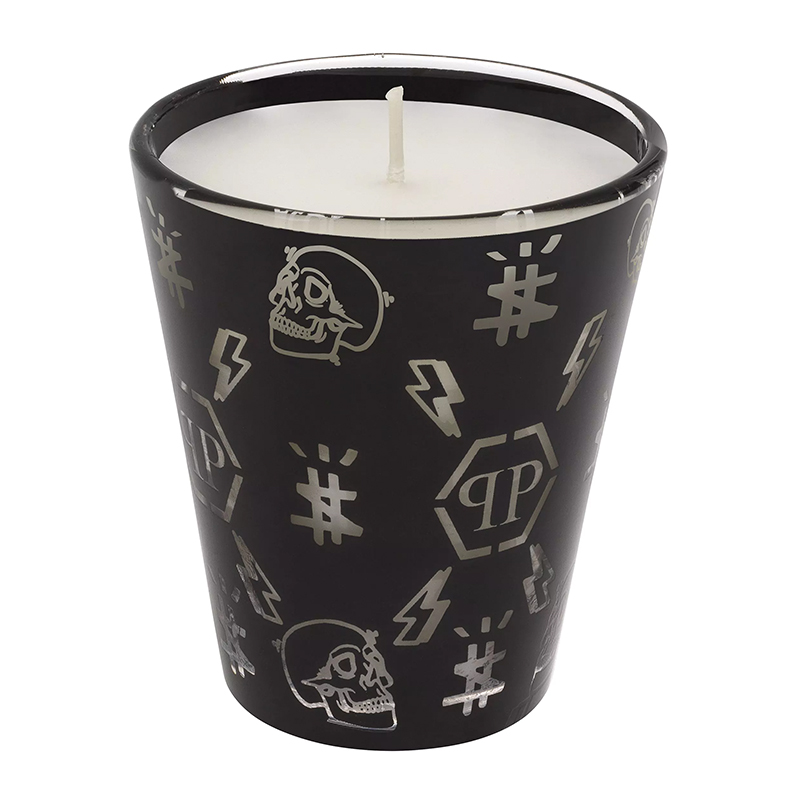 Свеча Philipp Plein Candle Monogram S Черный Белый в Краснодаре | Loft Concept 