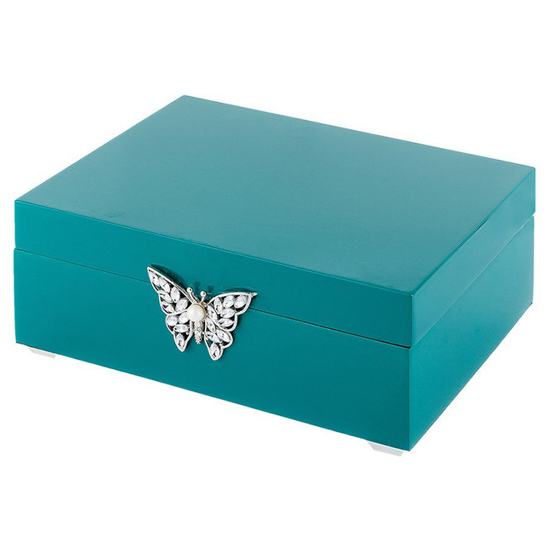 Шкатулка Turquoise Box With Butterfly Бирюзовый в Краснодаре | Loft Concept 