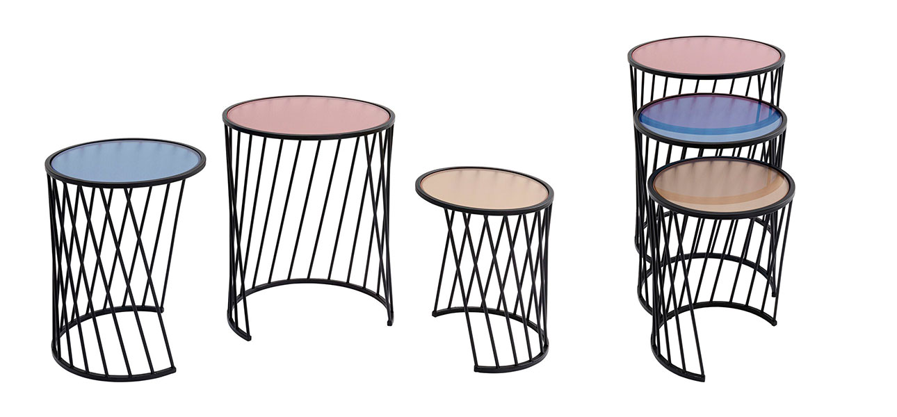 Приставной столик тройной Edinburgh  - фото