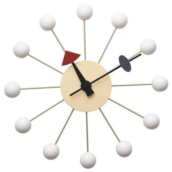 Часы George Nelson Ball Clock White Белый в Краснодаре | Loft Concept 