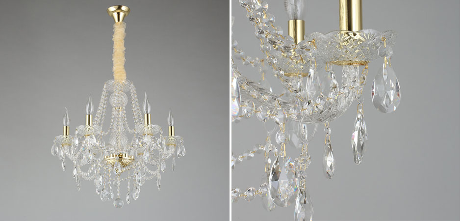 Хрустальная Люстра Tears Золотая  - Loft-Concept в Краснодаре