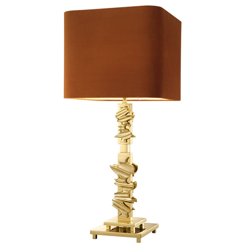 Настольная лампа Eichholtz Table Lamp Abruzzo brass Латунь Оранжевый в Краснодаре | Loft Concept 