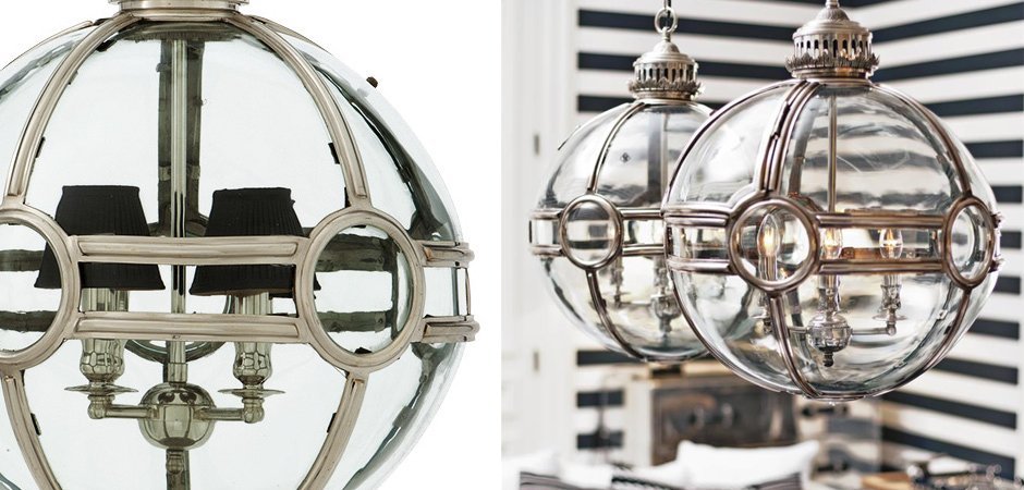 Люстра Lantern Hagerty Antique Silver - Loft-Concept в Краснодаре