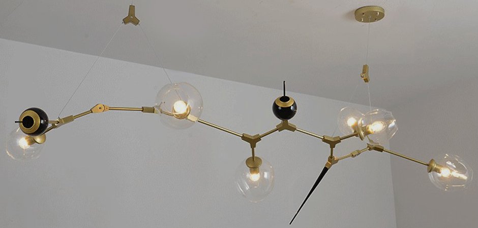 ЛЮСТРА Chandelier bubbles and thorns 6 плафонов - фото №1