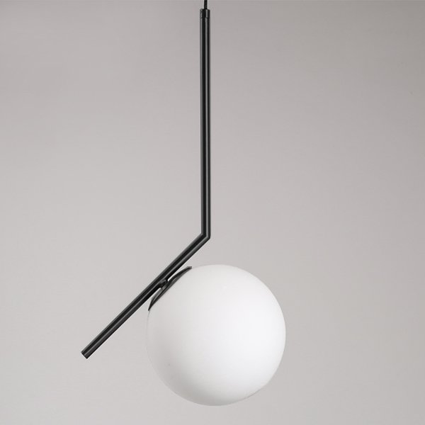 Светильник Flos IC Lighting Black Pendant Lamp Черный Белый в Краснодаре | Loft Concept 