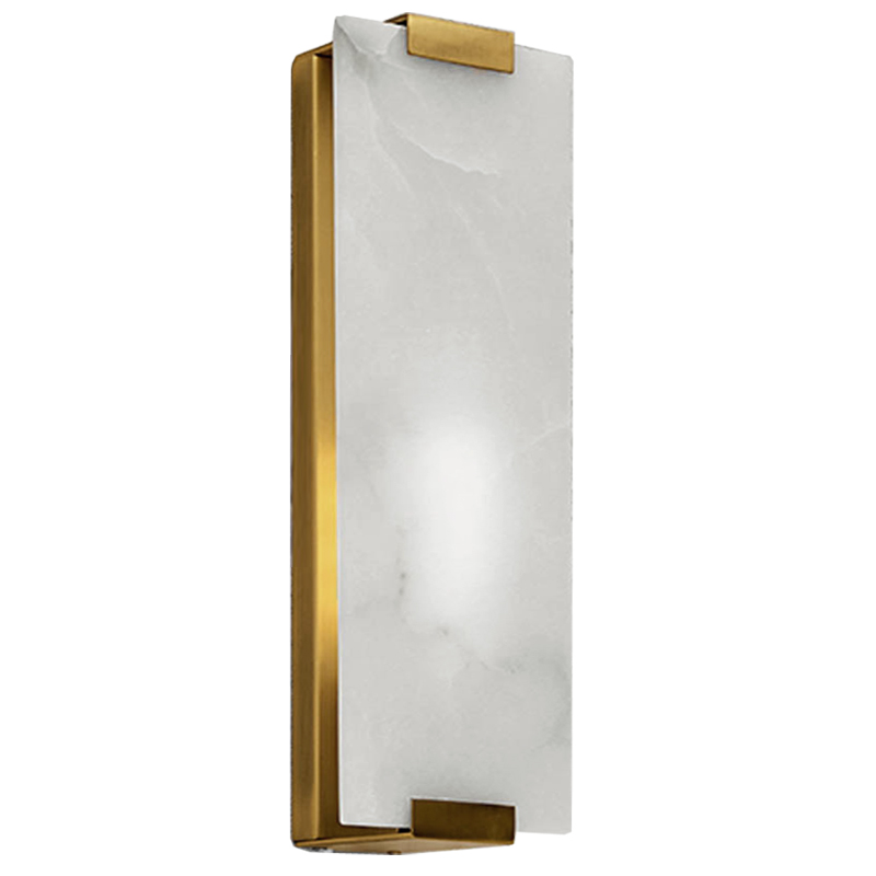 Бра Marble Rectangle Wall Lamp Brass Латунь в Краснодаре | Loft Concept 