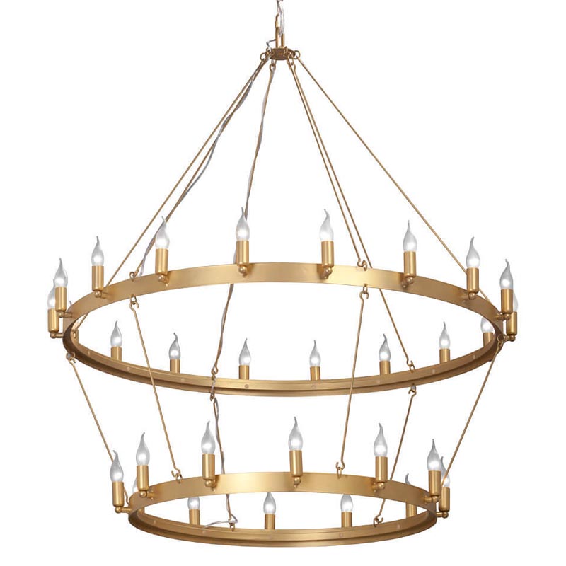 Люстра Camino Round Chandelier two tiers gold Золотой в Краснодаре | Loft Concept 