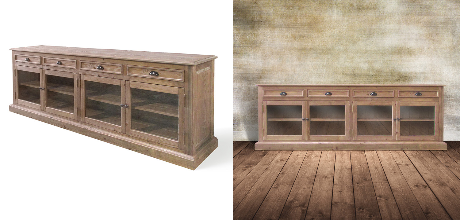 Комод Hakon Provence HARMONIE Natural Patina long - фото