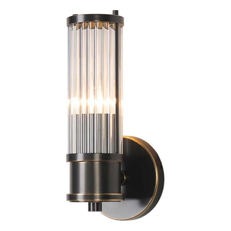 Ralph Lauren Бра Allen Single Sconce Темная бронза Прозрачный (Transparent) в Краснодаре | Loft Concept 