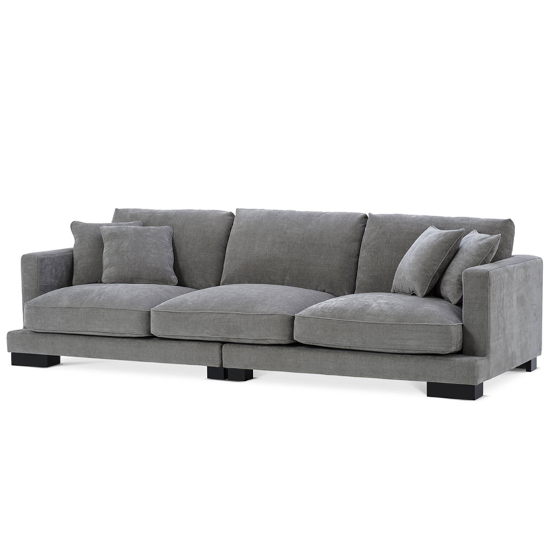 Диван Eichholtz Sofa Tuscany grey Серый Черный в Краснодаре | Loft Concept 