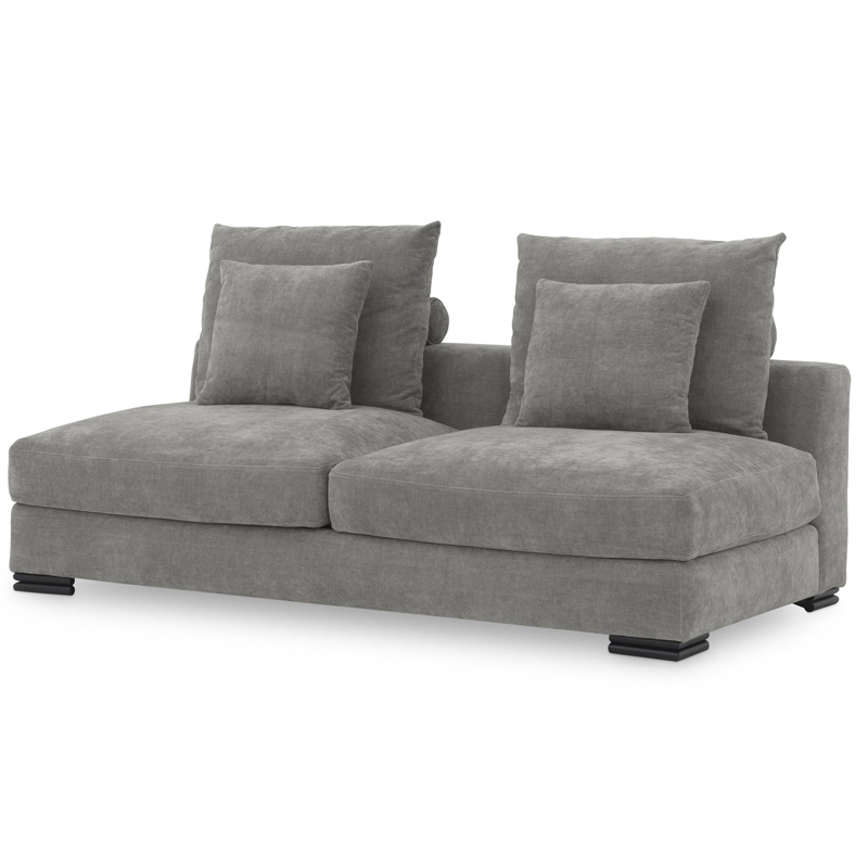 Диван Eichholtz Sofa Clifford 2-Seater grey Серый Черный в Краснодаре | Loft Concept 