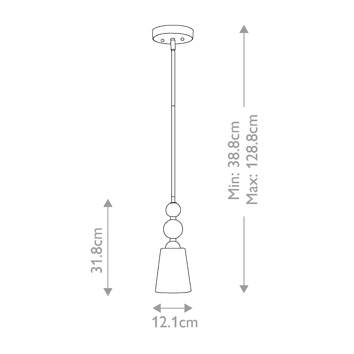 Подвесной светильник с матовым стеклянным коническим плафоном в современном стиле Hinkley в Краснодаре