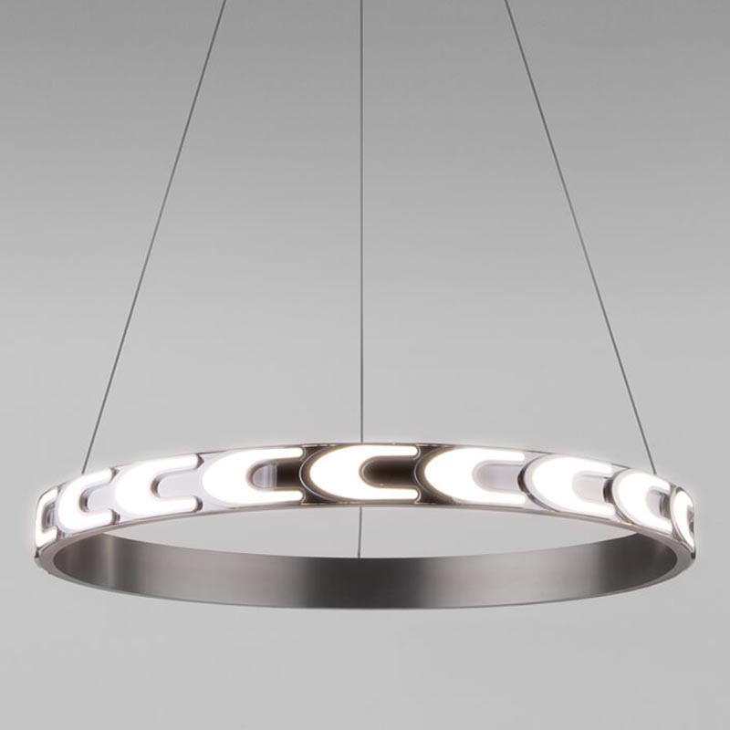 Люстра Maoris Ring Horizontal Chandelier D60 Никель Сатин в Краснодаре | Loft Concept 