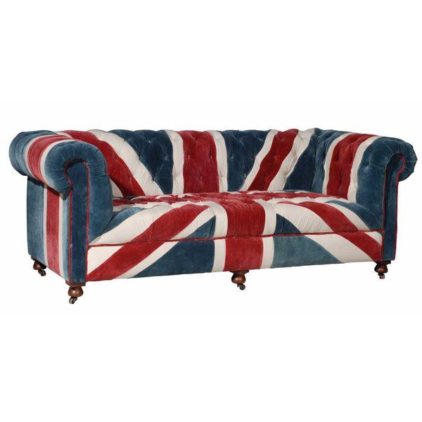 William Sofa Union Jack Velvet Andrew Martin Мульти в Краснодаре | Loft Concept 