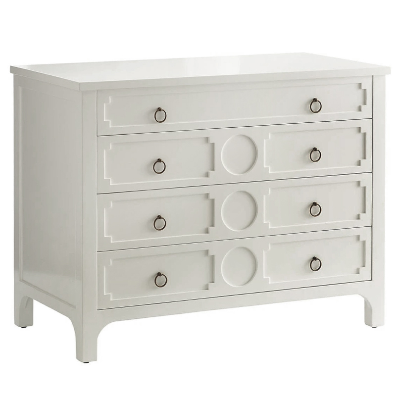 Комод с 4-мя ящиками Lawrence chest of drawers White Белый Белый в Краснодаре | Loft Concept 