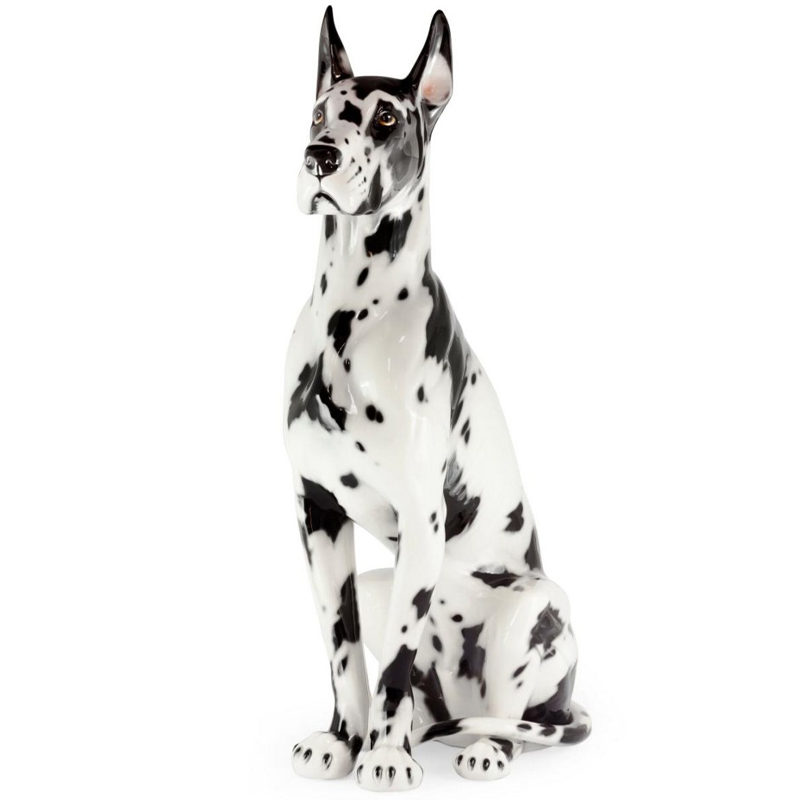 Статуэтка Abhika Great Dane Up Black White Белый Черный в Краснодаре | Loft Concept 