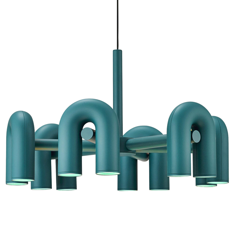 Люстра Cirkus AGO Lighting turquoise 4-6 Бирюзовый в Краснодаре | Loft Concept 